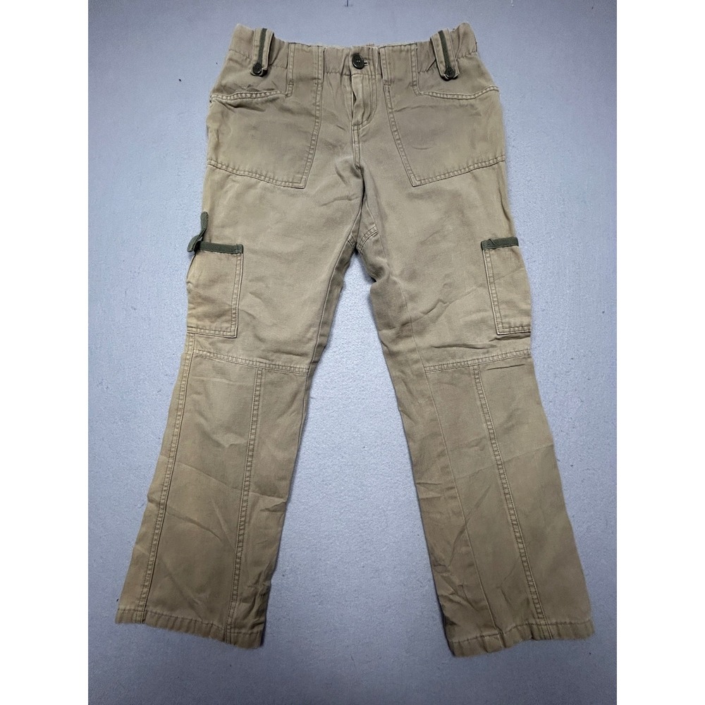 I Heart U Cargo Pants 100% Cotton Khaki Tan 3 Womens